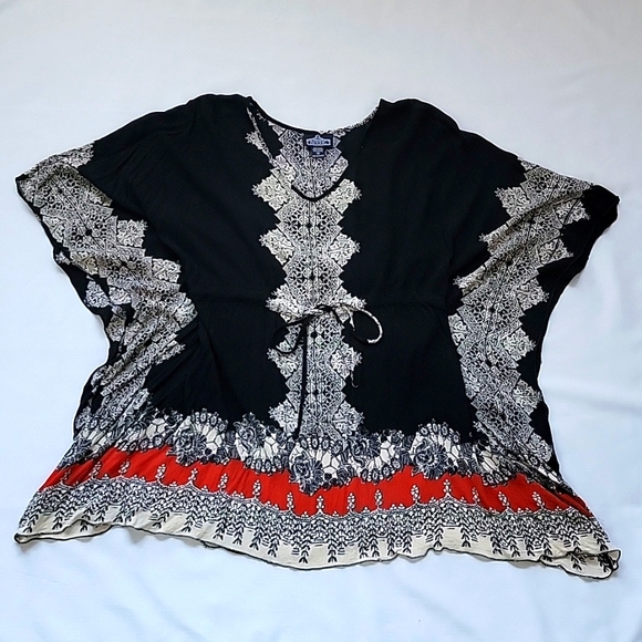 ANGIE Batwing with Drawstring Waist Dress - Picture 2 of 9